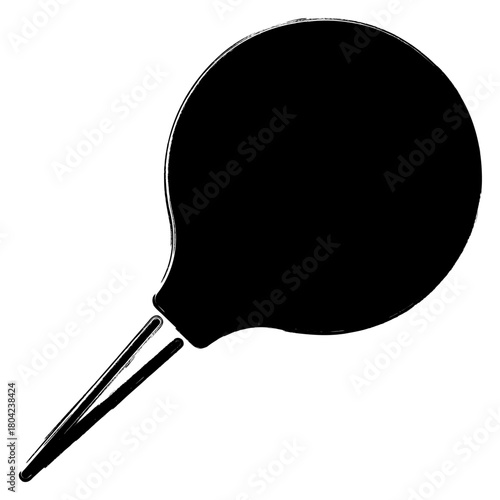 enema icon, brush strokes, vector illustration on white background.