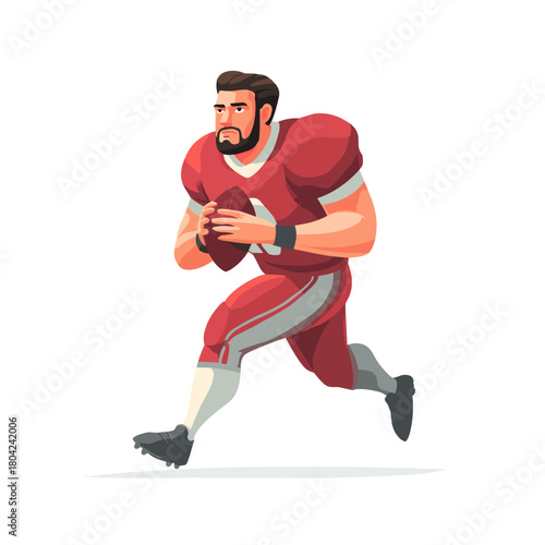 rugby player running with ball