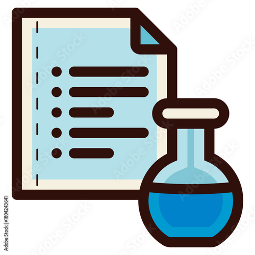 laboratory test results icon illustration