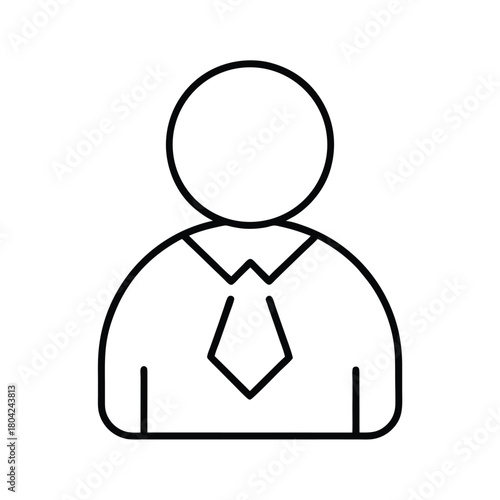Accredited Investor Line Icon Editable Vector Image vector line art on white background