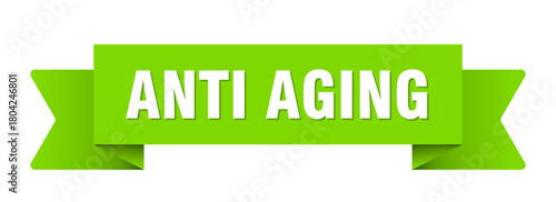 anti aging ribbon isolated on transparent background. anti aging ribbon