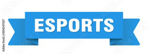 esports ribbon isolated on transparent background. esports ribbon