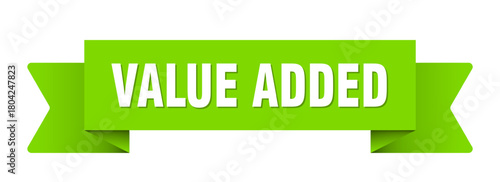 value added ribbon isolated on transparent background. value added ribbon