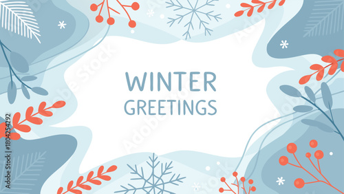 Intricate decorative snowflake clusters with delicate thin branches perfect for winter holiday designs and festive celebrations