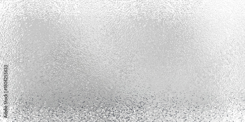 Vector shiny foil or silver metallic pattern. Texture of transparent, matte white and grey frosted glass, blur effect