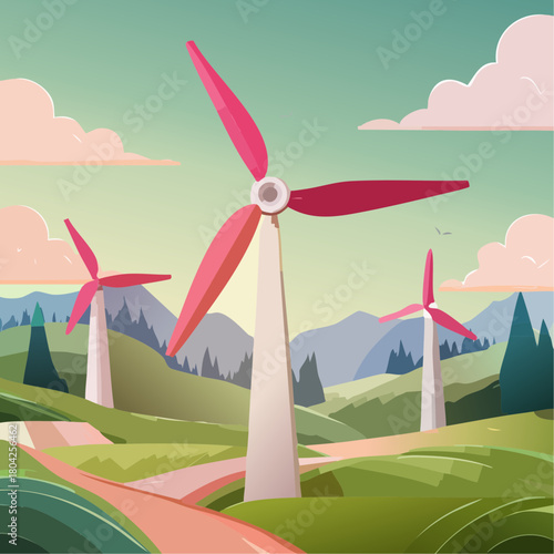 Wind turbine, a source of natural energy based on the power of the wind