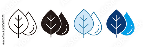 Bio Fuel Icon Set Multiple Style Collection