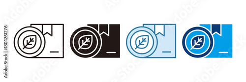 Organic Product Icon Set Multiple Style Collection