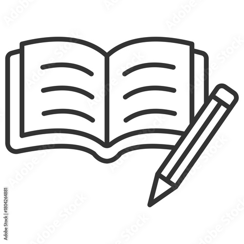 Book Outline Icon