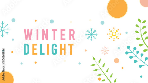 A vibrant pastel digital illustration depicting a serene winter scene with soft colors and a peaceful atmosphere perfect for seasonal designs and holiday themes