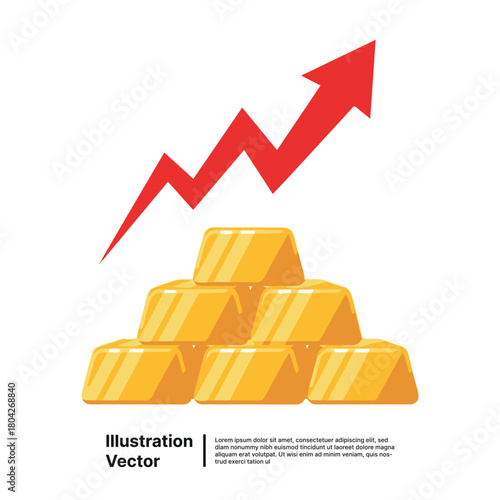 Depicting a robust increase in valuable asset worth and economic upward trajectory
