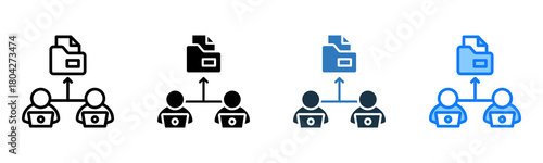 File Sharing icon multiple style 