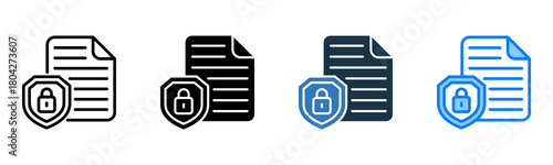 File Security icon multiple style 