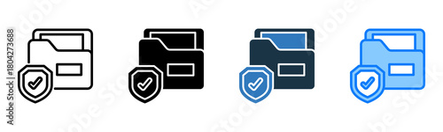 File Protection icon multiple style 