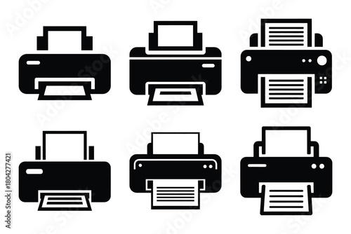printer Simple silhouette icon graphic