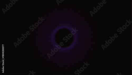 Simple, dramatic dark background with a central violet spiral focus.