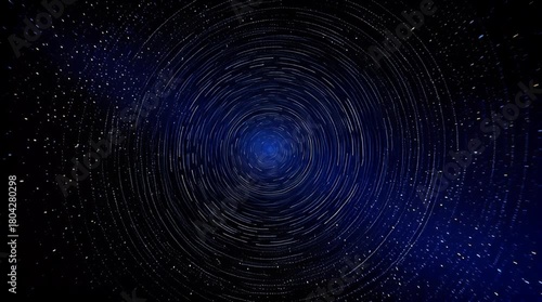 Wallpaper Mural Abstract Space Vortex - A Cosmic Journey Through Time and Space. Torontodigital.ca