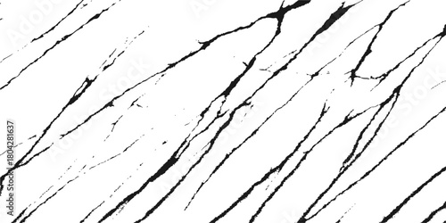 Black silhouette vector illustration of bare tree branches casting a winter shadow pattern on a distressed grunge wall texture background