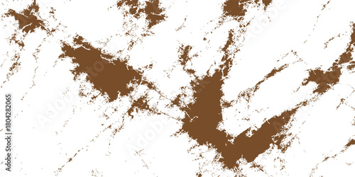 Abstract brown grunge texture background with coffee powder splash and dirty color paint illustration