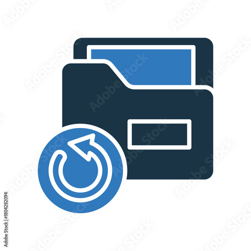 File Backup mixed color icon