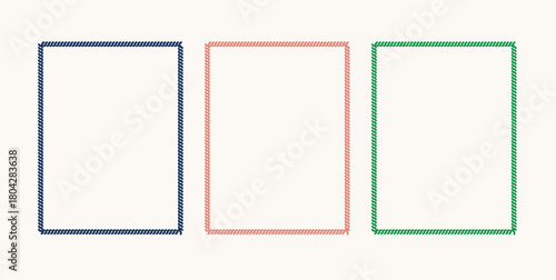 Hand drawn vintage frames in marine sea coastal style. Minimalist coquette vector borders. wedding, birthday party, invitations.
