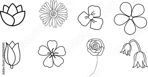 Simple Flower  Icons
