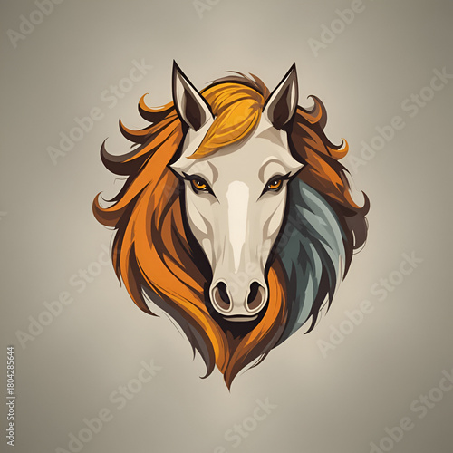 Animal horse logo vector design templates