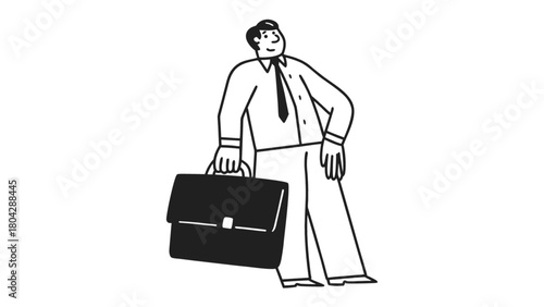Man with suitcase