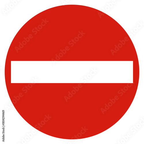 traffic sign of forbidden to pass 
