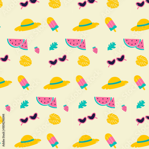 Papier peint Summer pattern