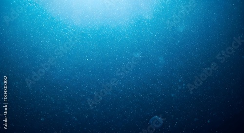 Fototapeta Naklejka Na Ścianę i Meble -  Underwater Background, Blue Water Texture, Deep Sea Abstract