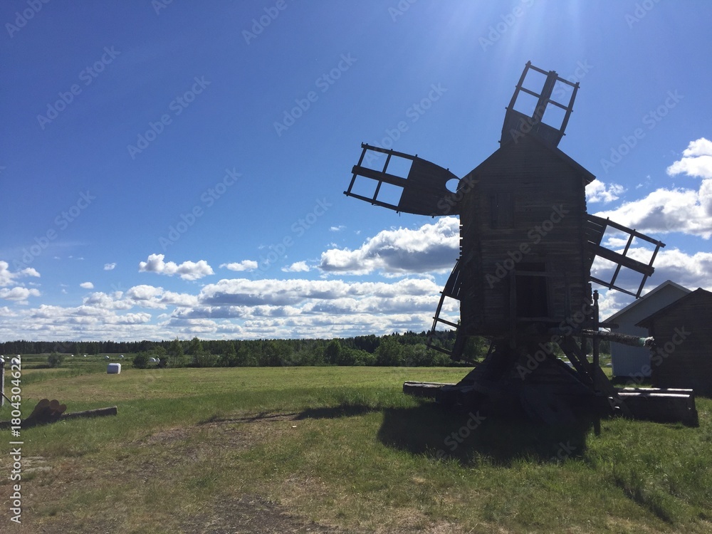 Fototapeta premium windmill in the countryside