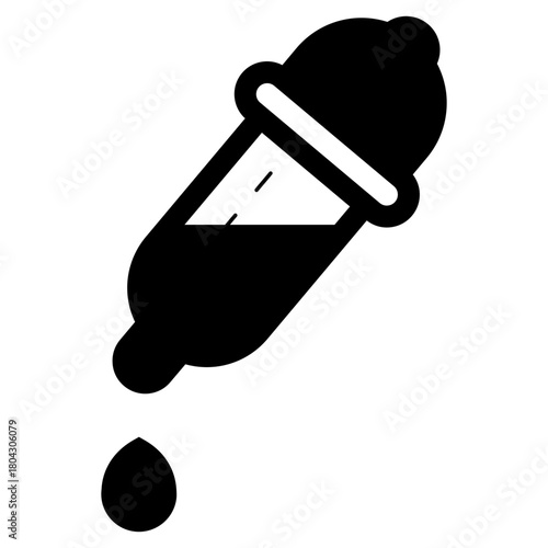glass pipette liquid drop icon