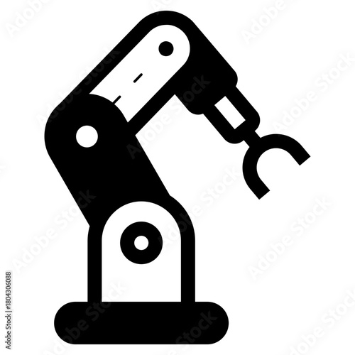 industrial robotic arm icon