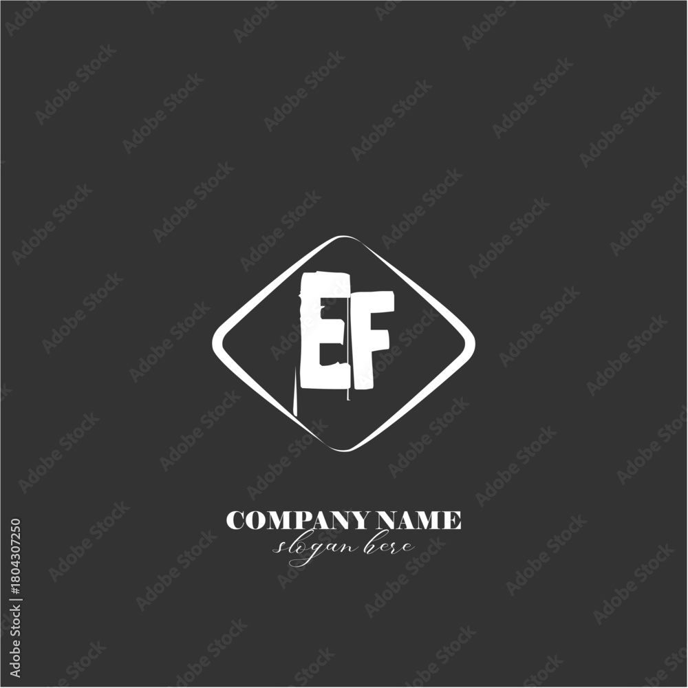 Obraz premium vector EF illustration of a logo for a company background abstract