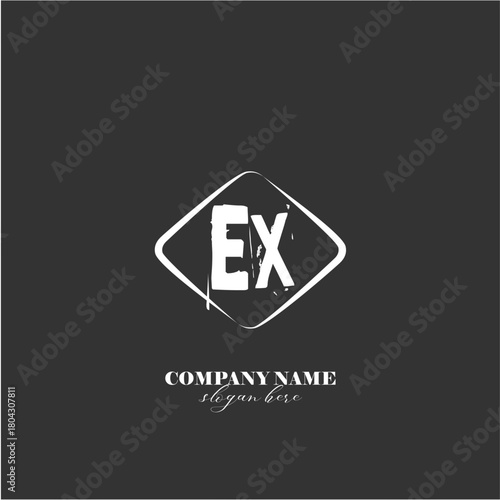 vector EX illustration of a logo for a company background abstract