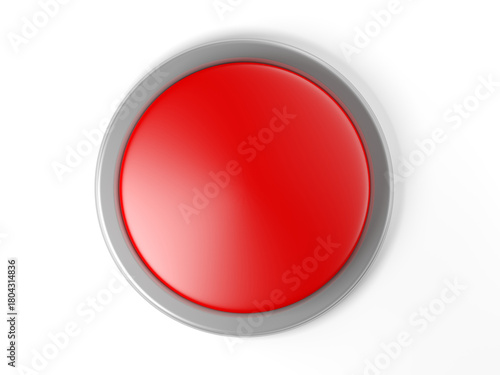 Red button isolated on white background. Blank. 3d illustration. Free Download Red button isolated on white background. Blank. 3d illustration. - GFXLoad