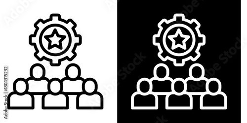 Dedicated Resources  Icon Set White Style Collection
