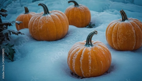 Frozen Polka Ice Pumpkins as Surreal Art Objects with sasddo. 10