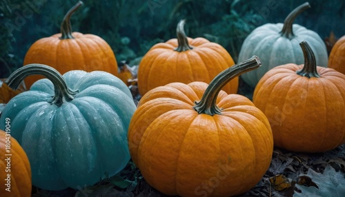 Frozen Polka Ice Pumpkins as Surreal Art Objects with sasddo. 6
