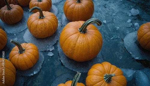 Frozen Polka Ice Pumpkins as Surreal Art Objects with sasddo. 5