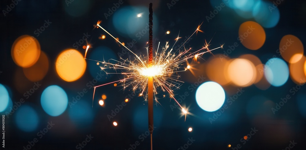 Fototapeta premium christmas lights on a dark background