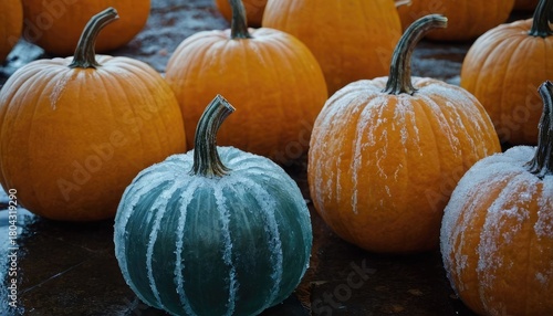 Frozen Polka Ice Pumpkins as Surreal Art Objects with sasddo. 1