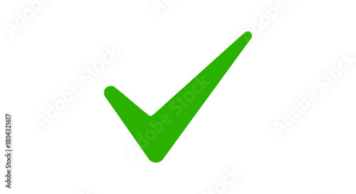Green Checkmark Icon – Clean Approval Tick Symbol Vector - green check mark