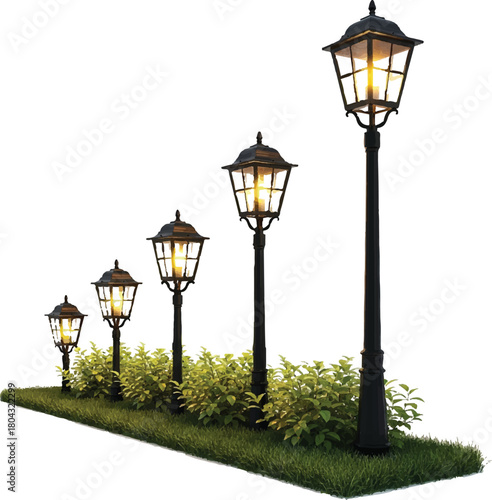 Graduated Garden Lanterns