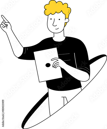 Man with Innovation Idea