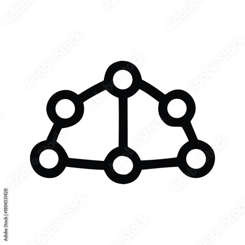 Network Structure Interconnected Nodes in a Geometric Configuration