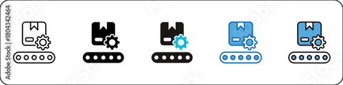 Manufacturing Icon Pack Multistyle Editable Stroke