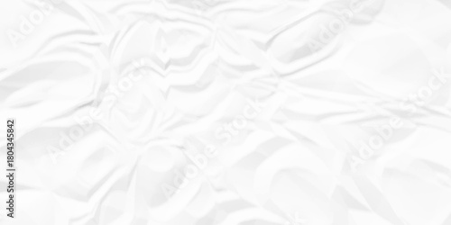 Crumpled paper Blank white crumpled and creased paper poster.	Isolated light grungy parchment torn old paper material abstract texture.