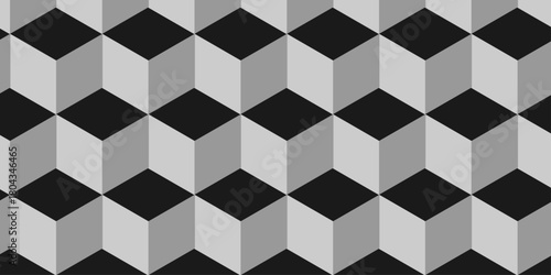  3d modeling cubes Illustration decoration seamless white material pattern square design.	